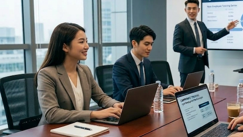 Python研修の様子